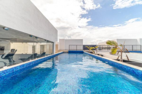 Lux 2 BD with Balcony, Rooftop Pool in Aldea Zama